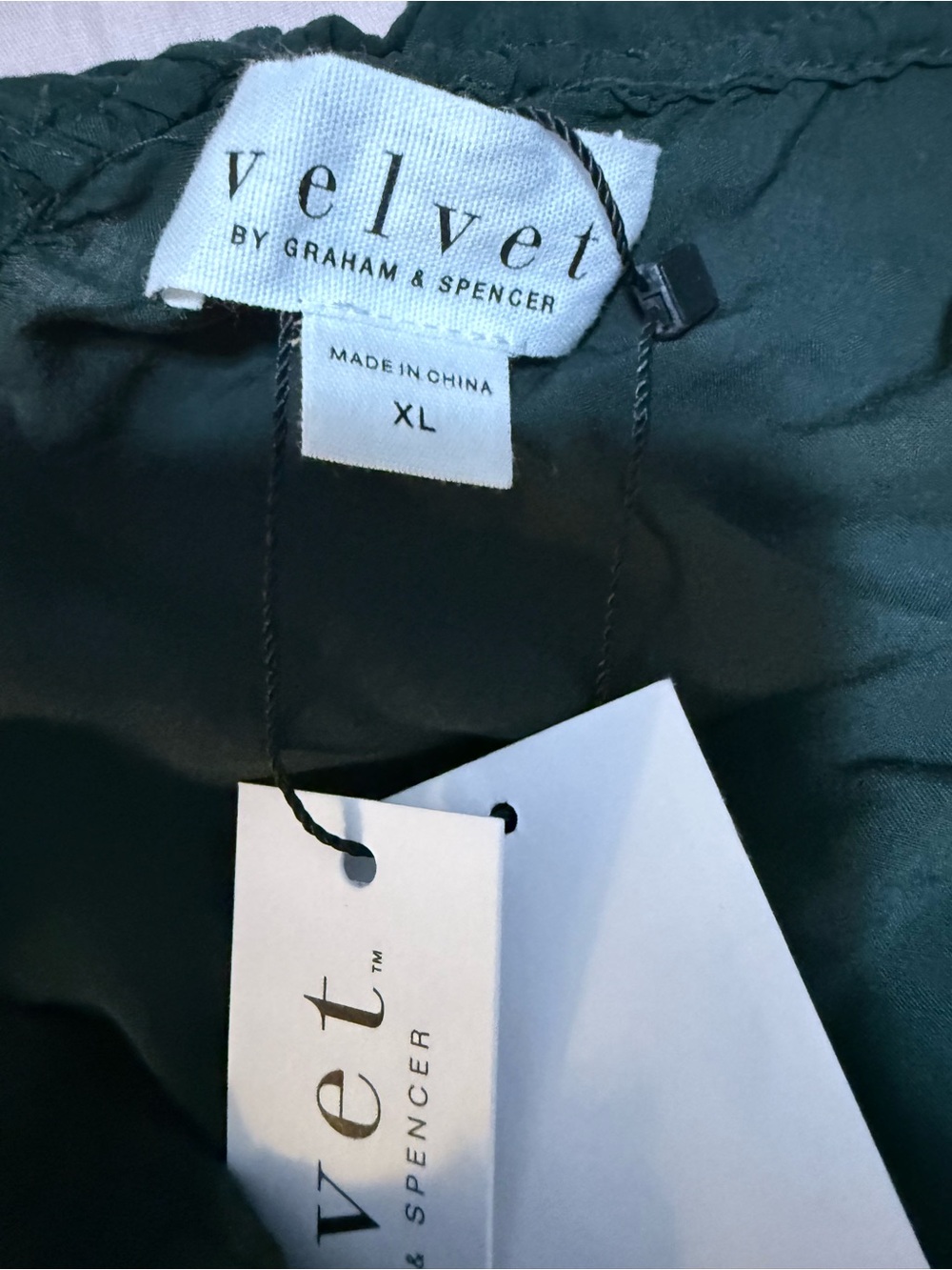 Velvet by Graham & Spencer Dark Teal Long-Sleeve Peasant Top - Picture 5 of 6